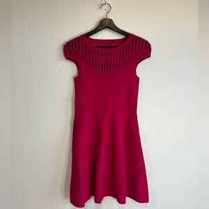 French Connection Rose Fit & Flare Dress US 6 summer spring